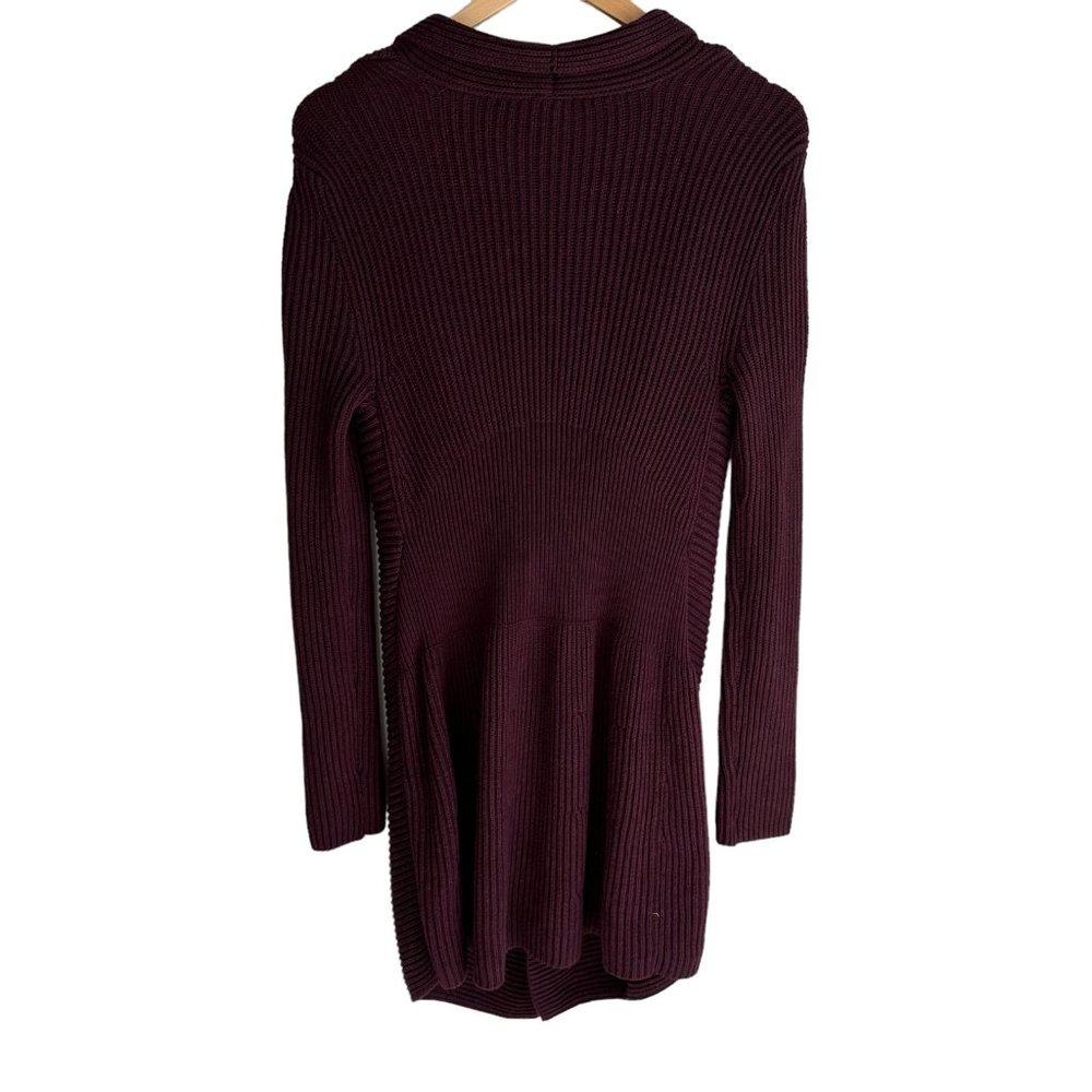 CABI Regal Mulberry Ladies Long Ribbed Career Cardigan Sweater, S - Picture 3 of 7